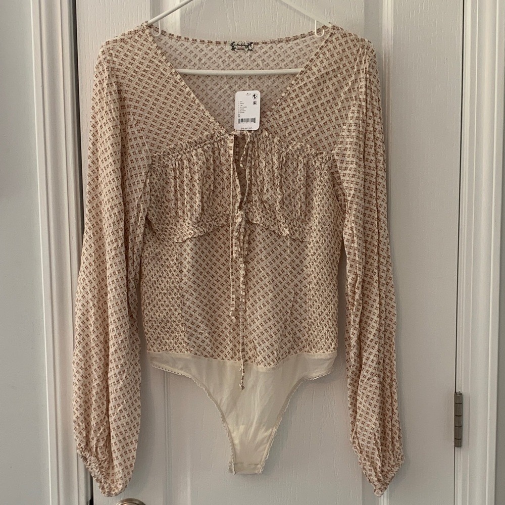 Intimately by Free People‎ Sunny Meadows BodySuit size M NWT Cottagecore